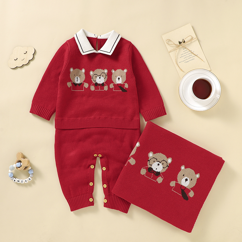 Baby Nursery Sale - Babykleding set katoenen gebreide pasgeboren peuter