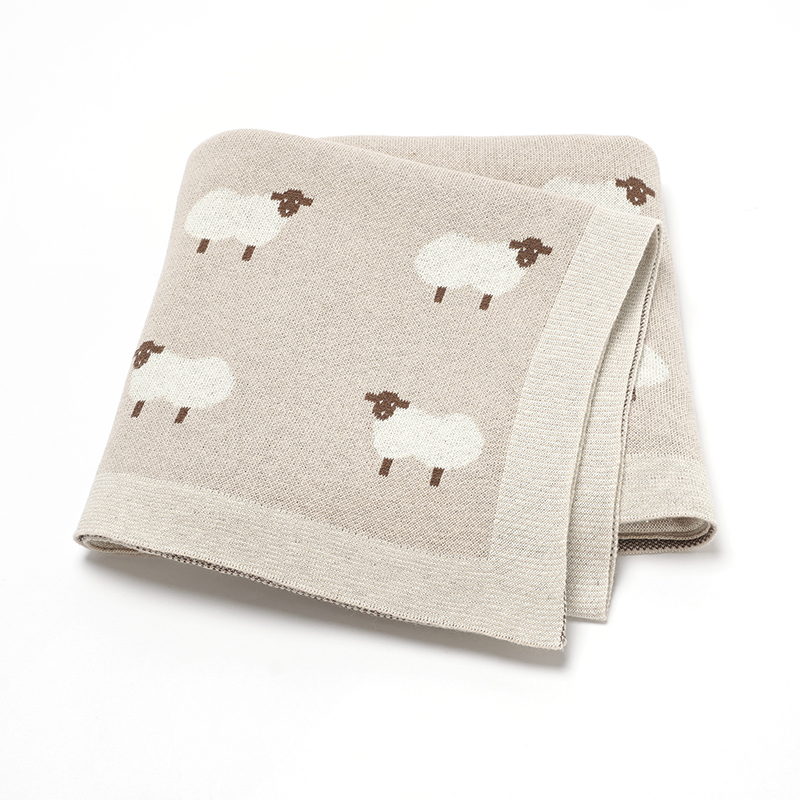 Swaddle Blanket Muslin - Leuke Schapenprint Mousseline Pasgeboren Baby Jongens