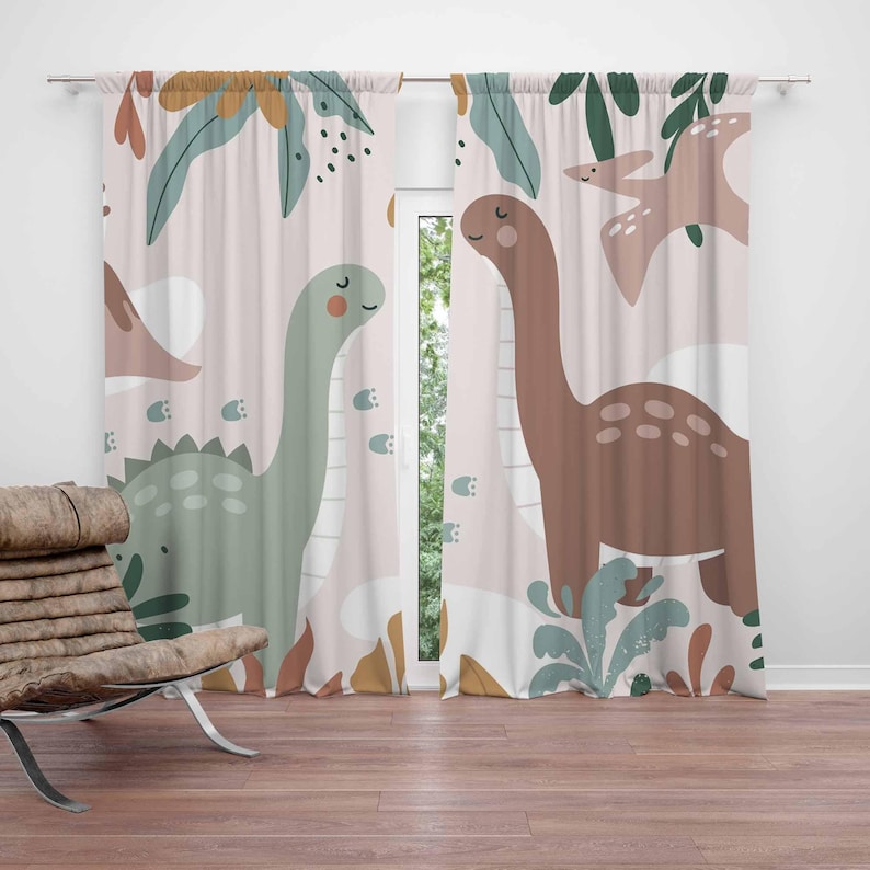 Blackout Curtain Nursery - Dinosaurus Kinderkamer Gordijnen Dino Kids Slaapkamer