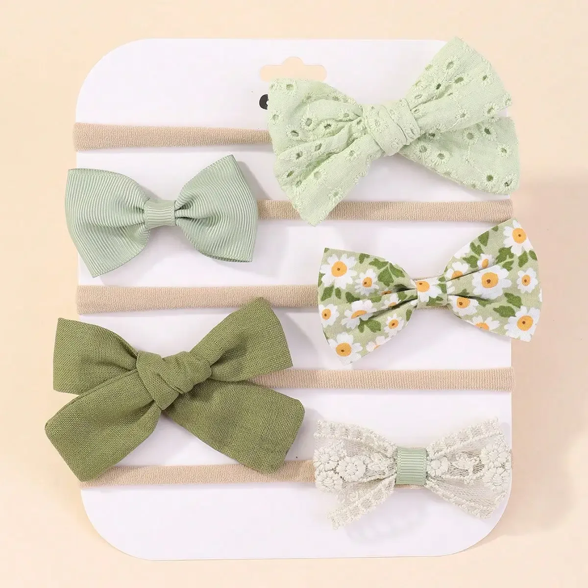 Baby Nursery Set - 5 stks/set Baby Elastische Hoofdband Pasgeboren