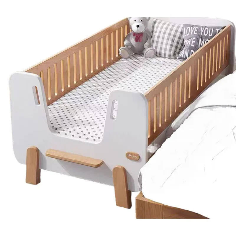 Convertible Crib Set - Ombouwbare houten kinderbeddenset met queensize bedframe,