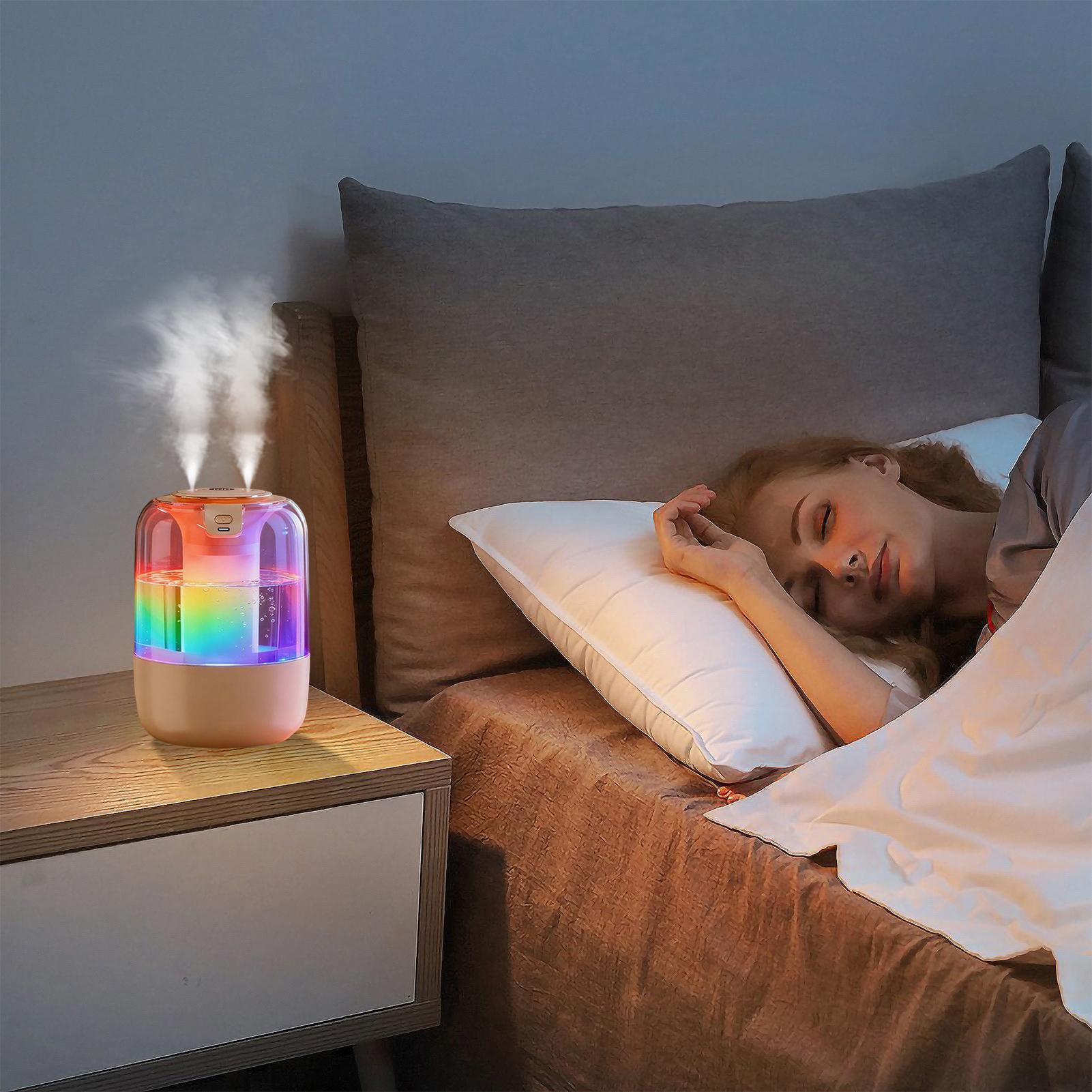 Humidifier Nursery Quiet - Slaapkamerluchtbevochtiger met nachtlampje Stille luchtbevochtiger voor