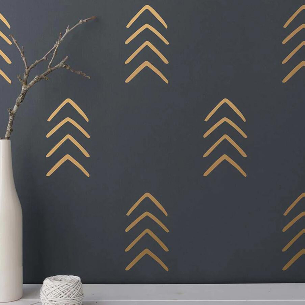 Baby Nursery Panelling - 28 stuks geometrische unieke pijl muursticker