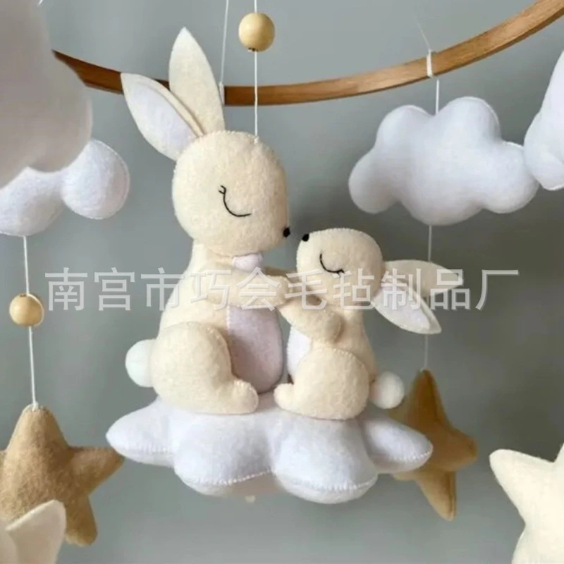 Handgemaakt zacht vilt konijne - Baby Nursery Neutral recensie en prijs