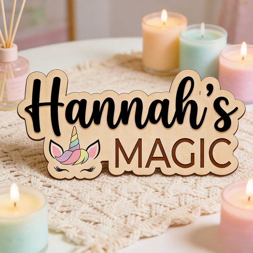 Aangepaste Unicorn Magic Name  - Baby Nursery Themes Girl recensie en prijs