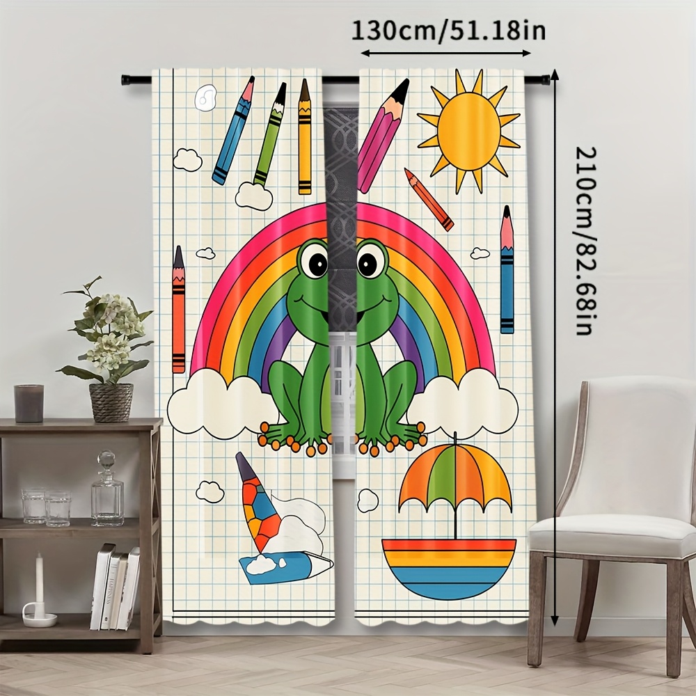 Leuke regenboogkikker gordijn  - Baby Nursery Themes Girl recensie en prijs