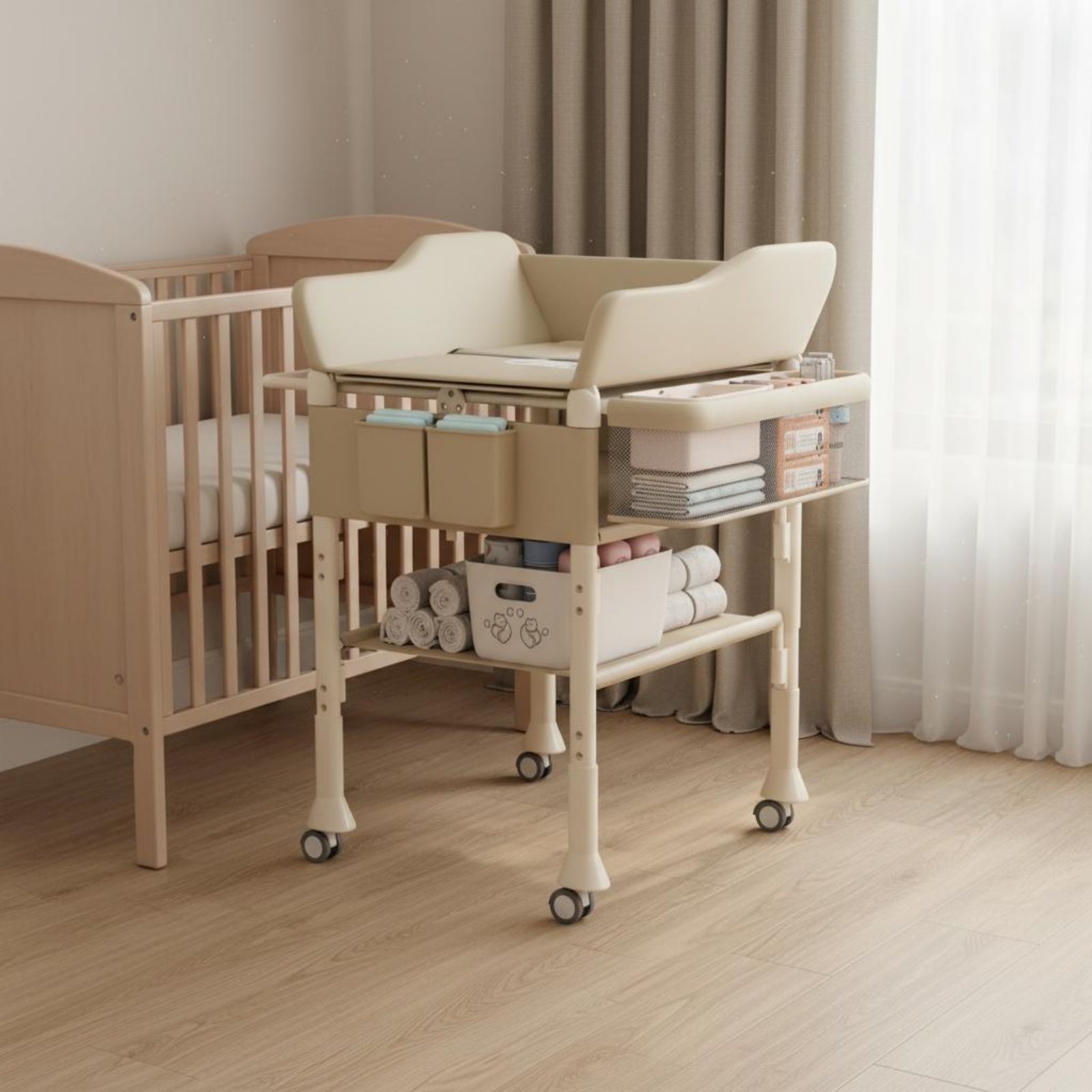 Babybad en verschoningskussen  - Baby Nursery Table recensie en prijs