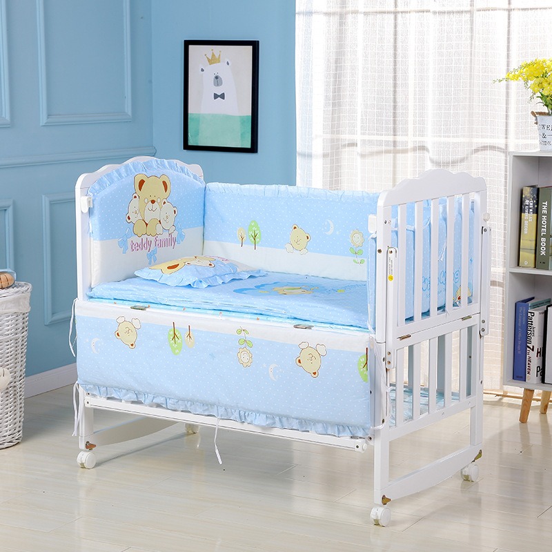 6 Stuks Cartoon Katoenen Wieg  - Convertible Crib Set recensie en prijs