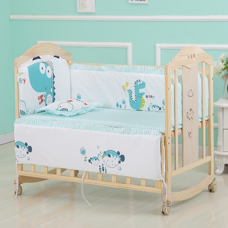 6 Stuks Cartoon Katoenen Wieg  - Convertible Crib Set recensie en prijs