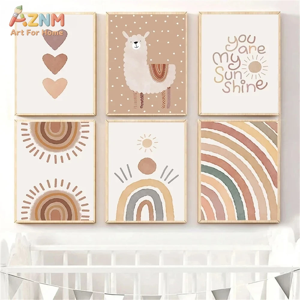 AZNM Boho neutrale lama canvas - Baby Nursery Neutral recensie en prijs