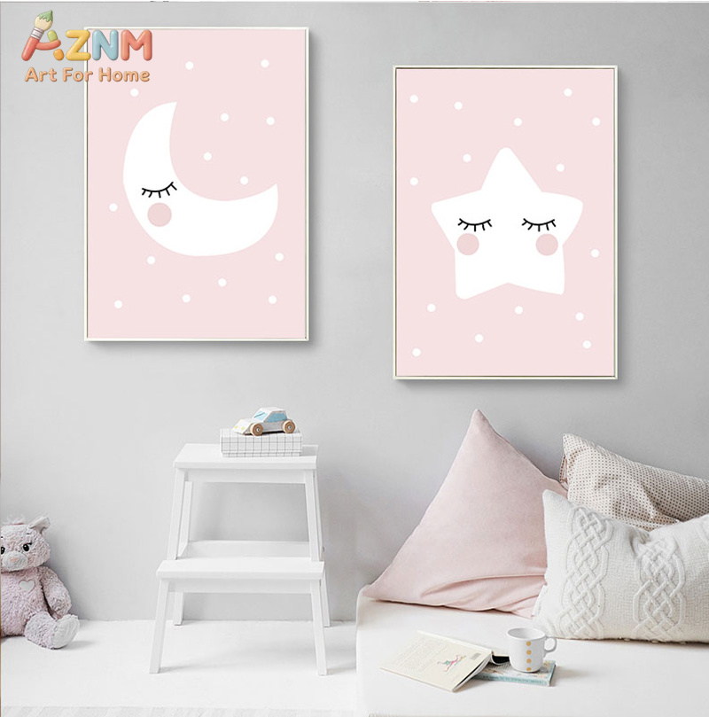 AZNM Leuke Cartoon Maan Wolk S - Baby Nursery Neutral recensie en prijs