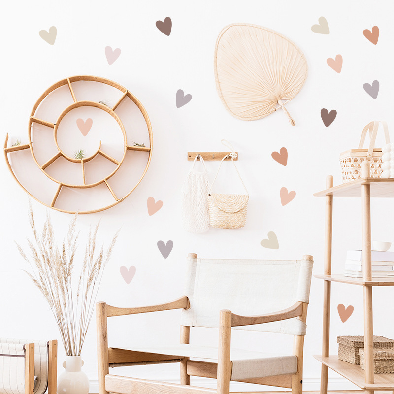 Morandi Scattered Heart Wandst - Baby Nursery Neutral recensie en prijs
