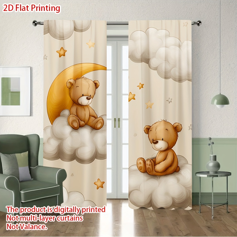 Cartoon teddybeer gordijn, sch - Blackout Curtain Nursery recensie en prijs