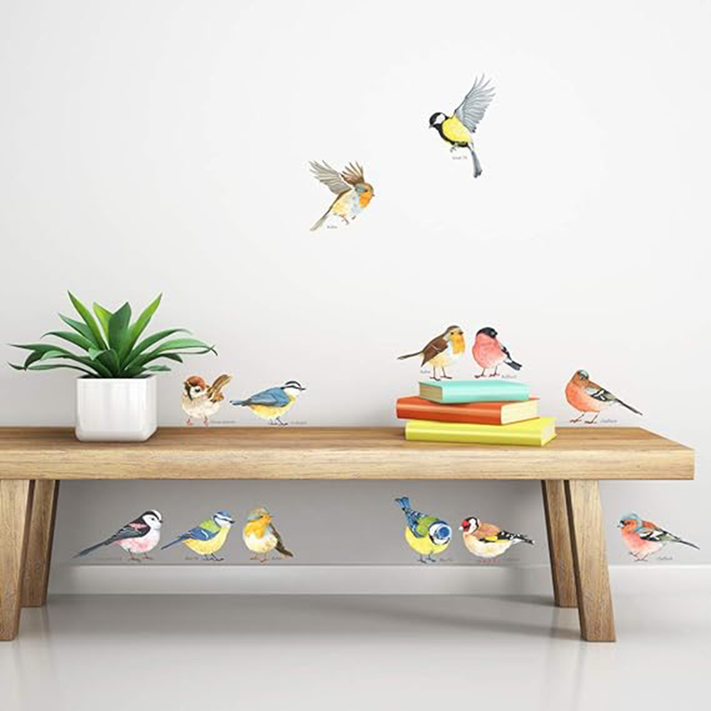 13 stuks kleine vogels muursti - Baby Nursery Panelling recensie en prijs