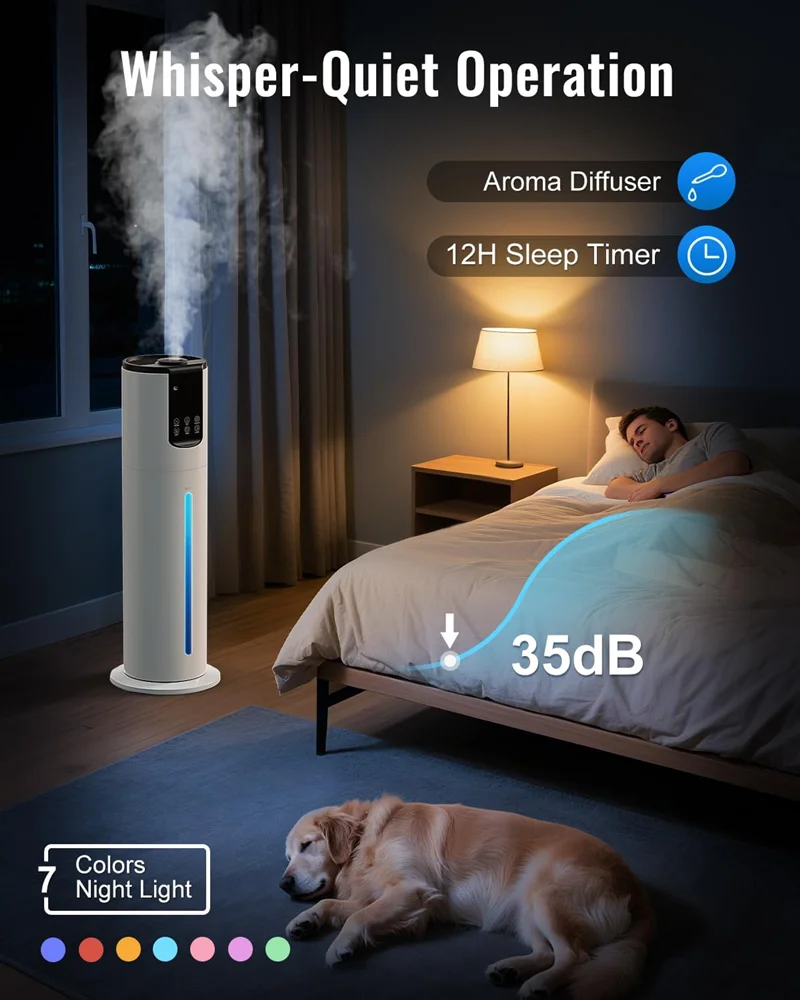 Ultrastille vloer ultrasone lu - Humidifier Nursery Quiet recensie en prijs
