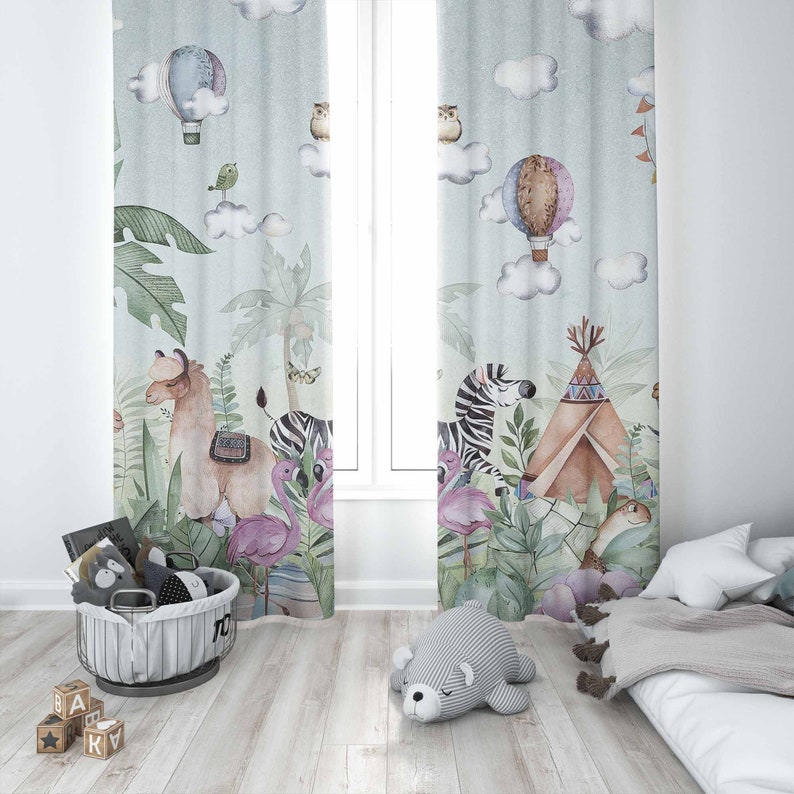 Safari Dieren Feest Kinderkame - Blackout Curtain Nursery recensie en prijs