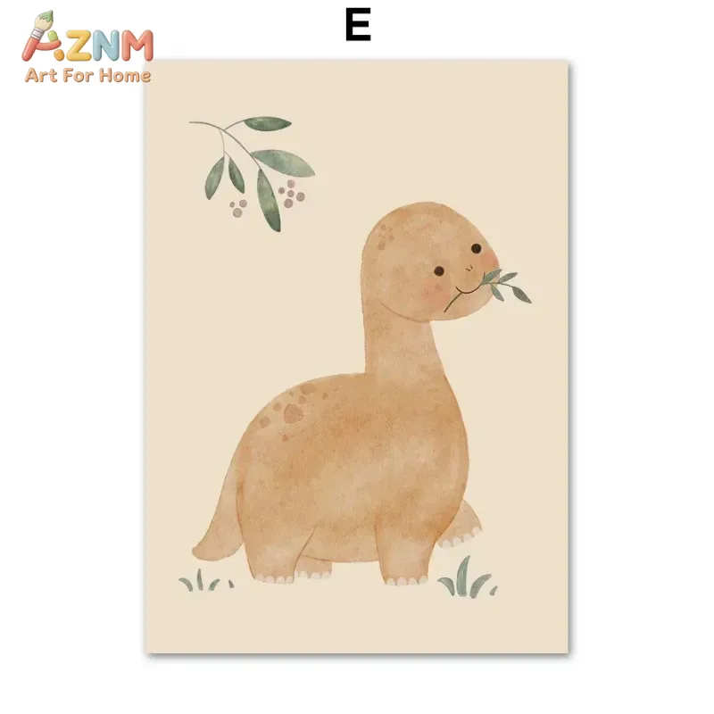 AZNM neutrale aquarel dinosaur - Baby Nursery Neutral recensie en prijs