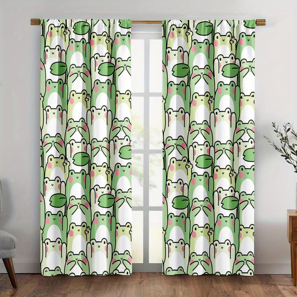 2 stuks schattige kikkerpatroo - Blackout Curtain Nursery recensie en prijs