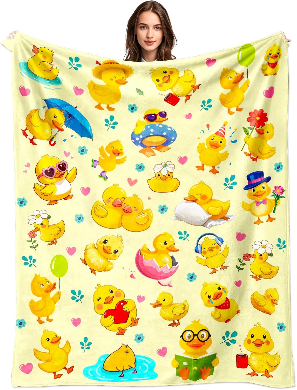 Gele kuiken dierenprint deken  - Baby Nursery Yellow recensie en prijs