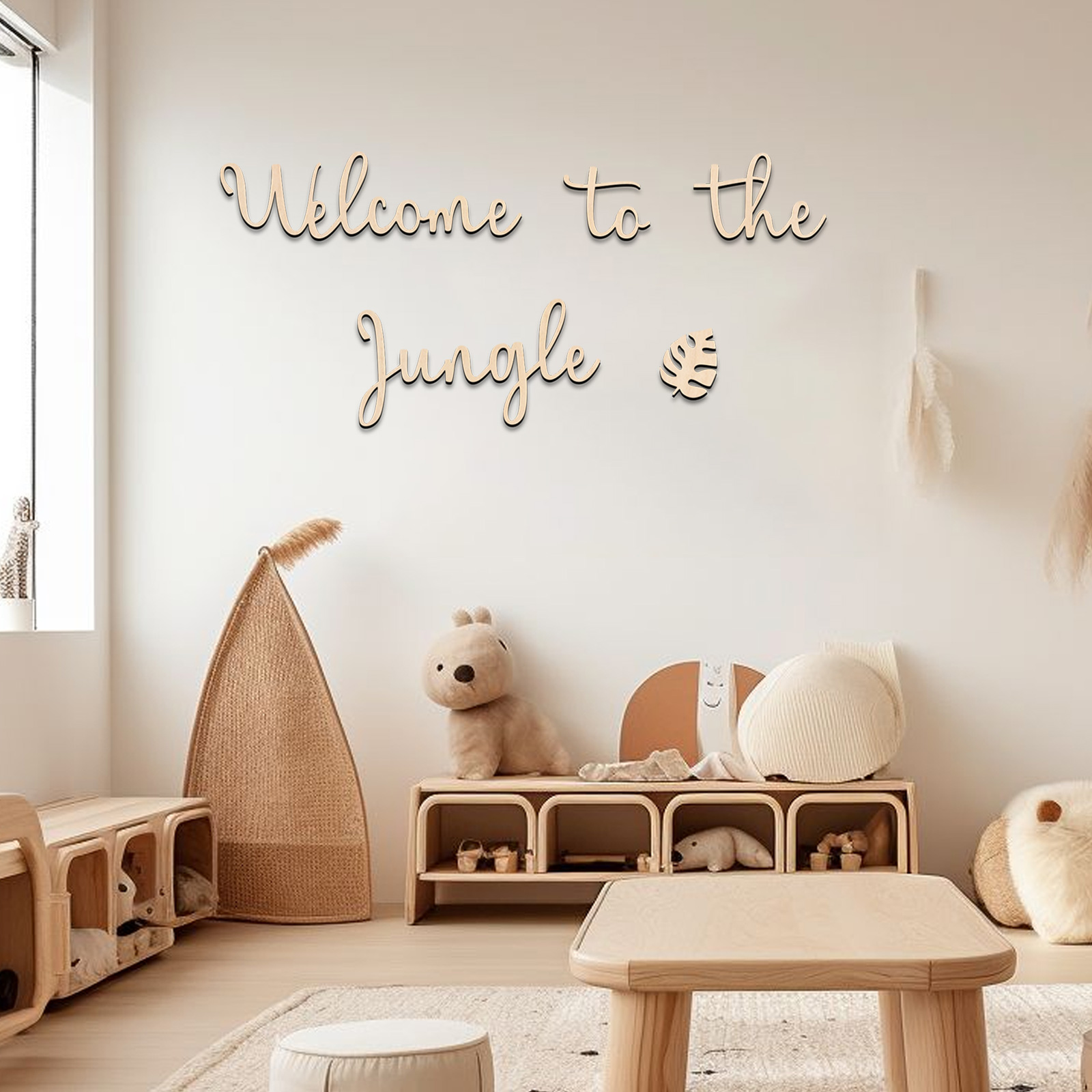 Welkom bij de Jungle houten bo - Baby Nursery Items recensie en prijs