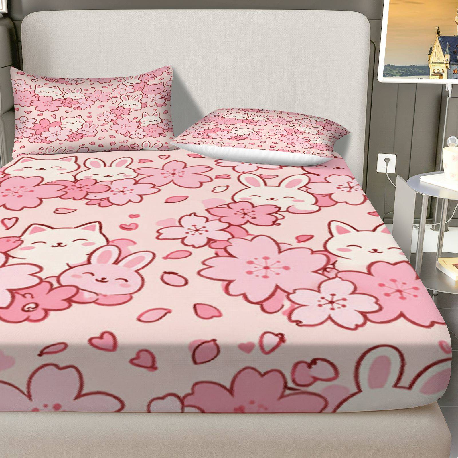Sakura Rabbit Cat Beddengoedse - Baby Nursery Set recensie en prijs
