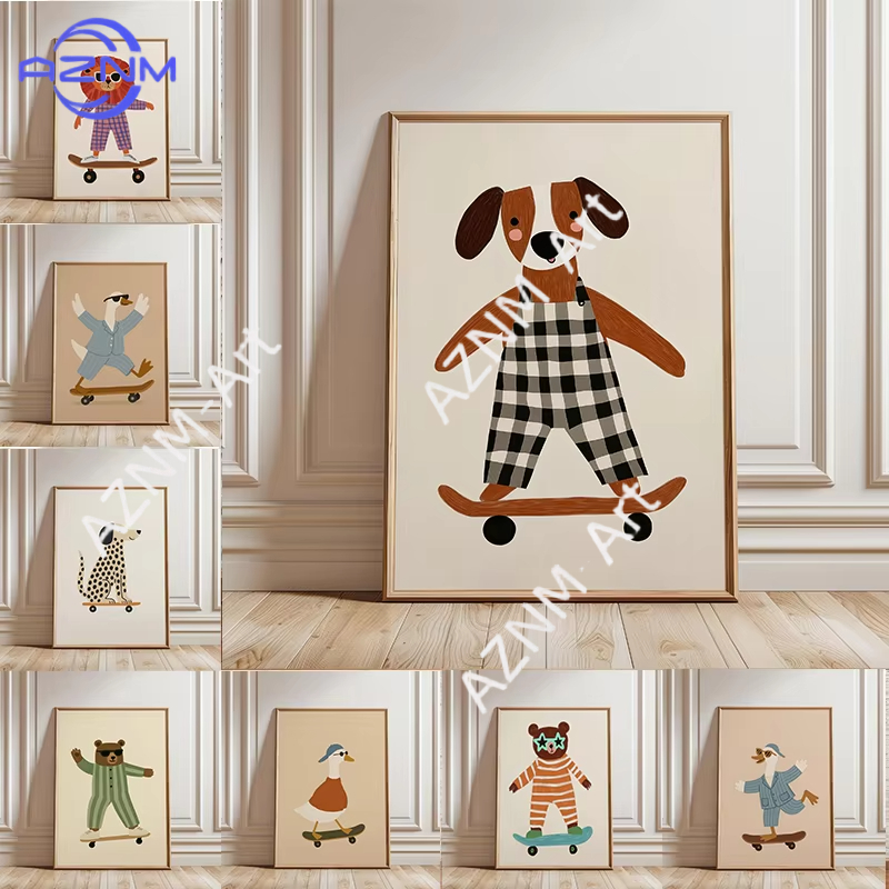 1PC Grappige Dieren Skateboard - Baby Nursery Items recensie en prijs
