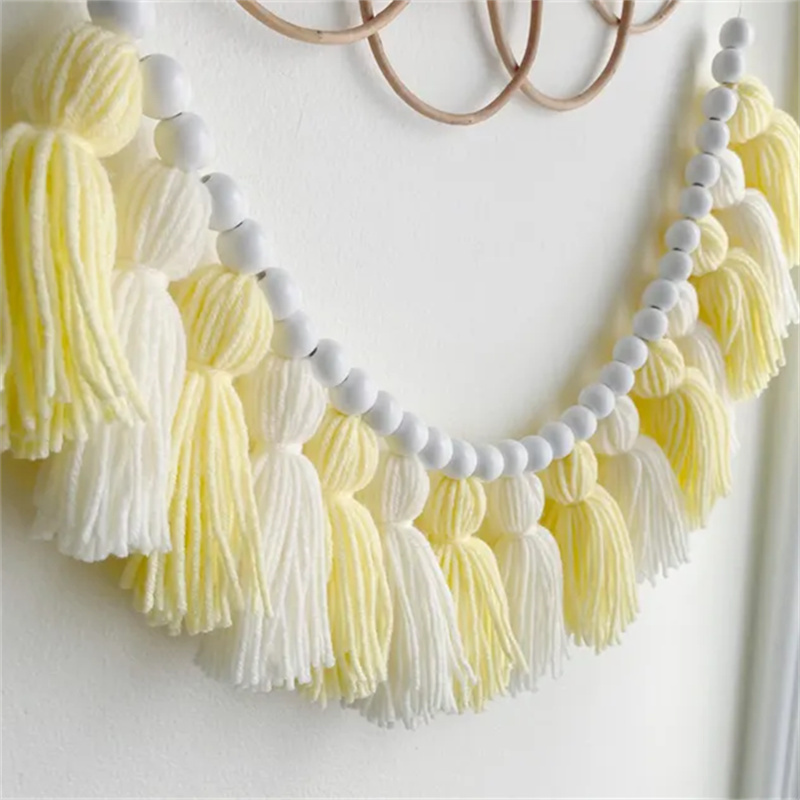 Gele Boho Kwastenkransen Wandd - Baby Nursery Yellow Walls recensie en prijs