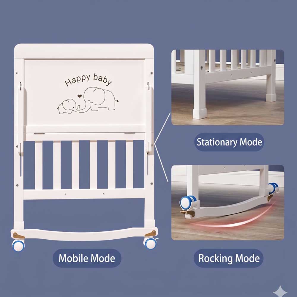Premium Babywieg van massief h - Convertible Crib Set recensie en prijs