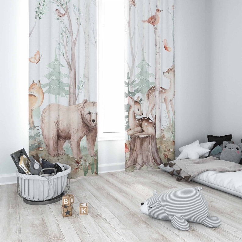 Bos Dieren Gordijnen Kinderkam - Blackout Curtain Nursery recensie en prijs
