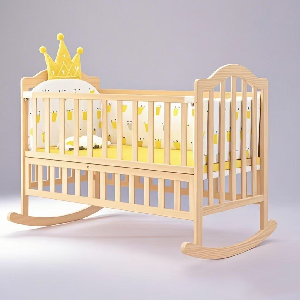 Grenenhouten babybedjes Schomm - Convertible Crib Set recensie en prijs