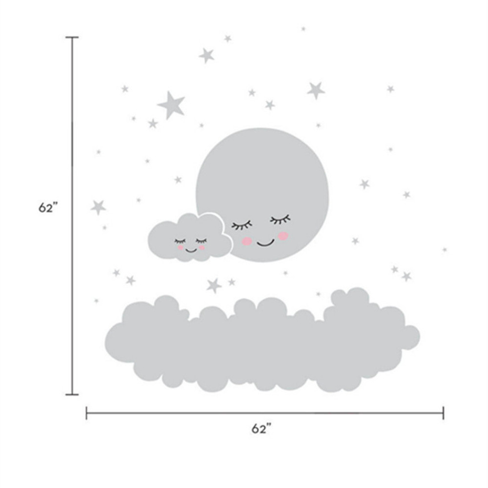 Mooie maan sterren muurtattoo  - Baby Nursery Panelling recensie en prijs